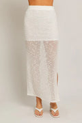 Cocoa Island Fitted Midi Skirt