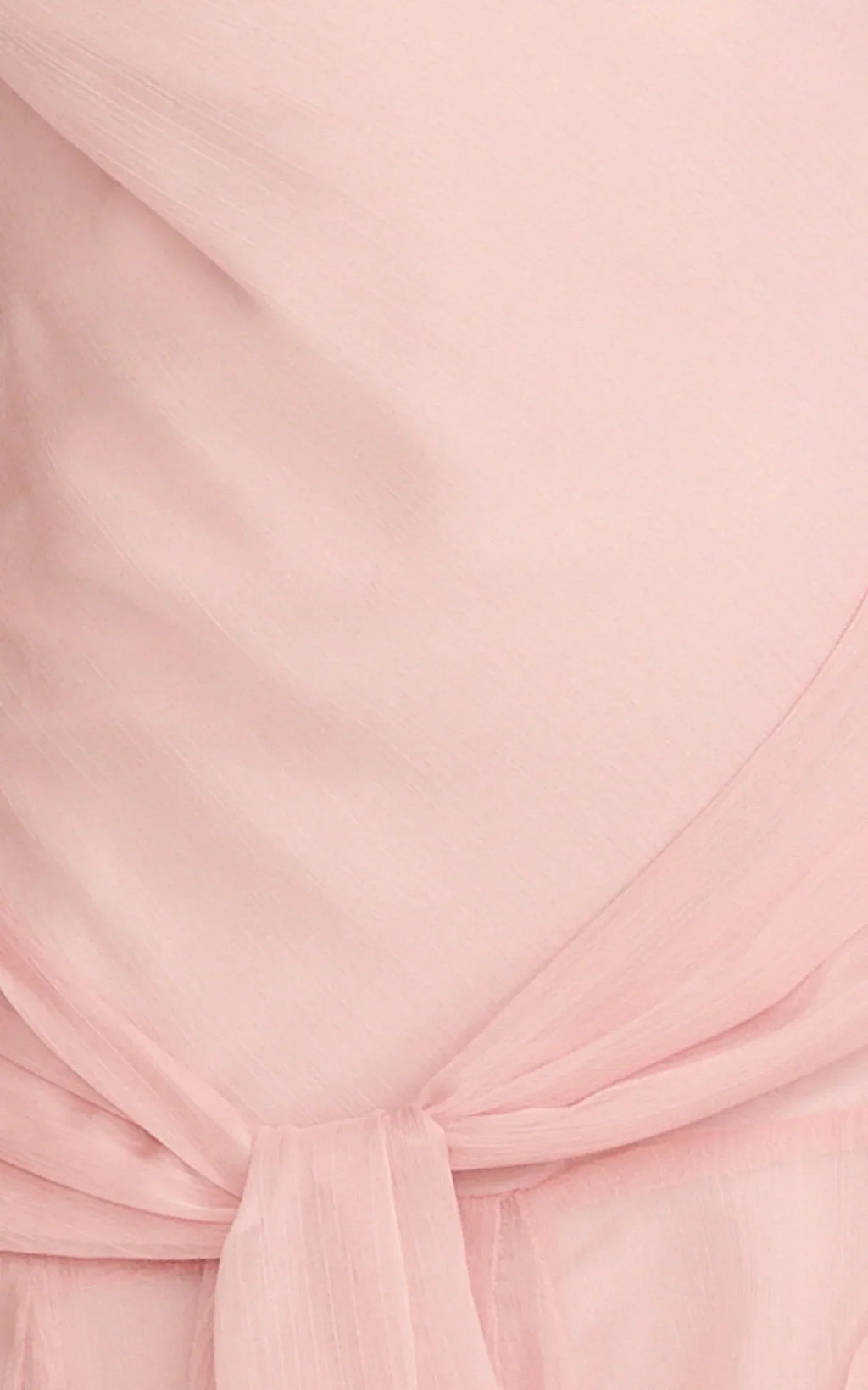 Idris Maxi Dress - Cowl Neck Draped Sash Godet Dress In Soft Pink