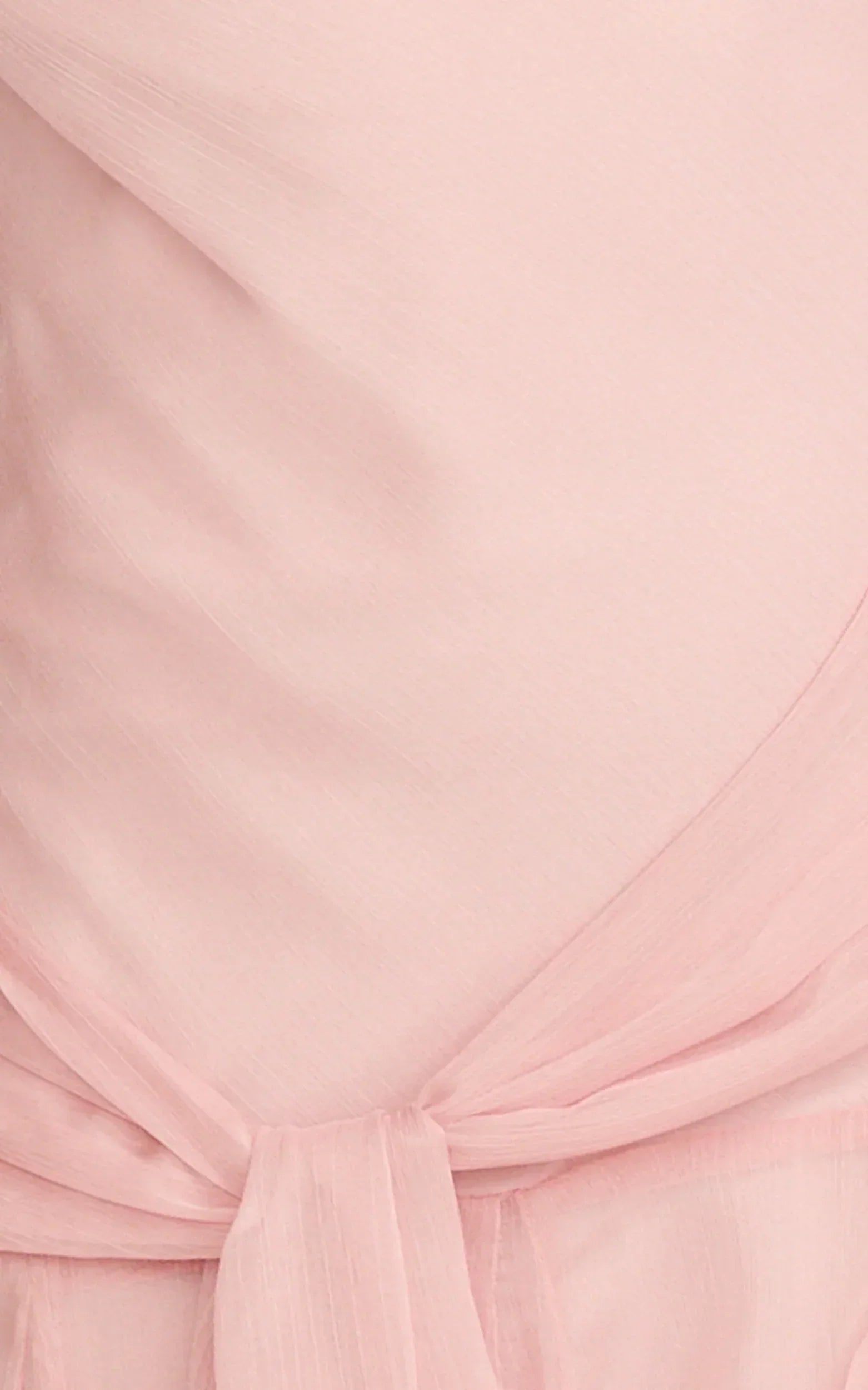 Idris Maxi Dress - Cowl Neck Draped Sash Godet Dress In Soft Pink
