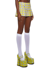 As If Plaid Mini Skirt