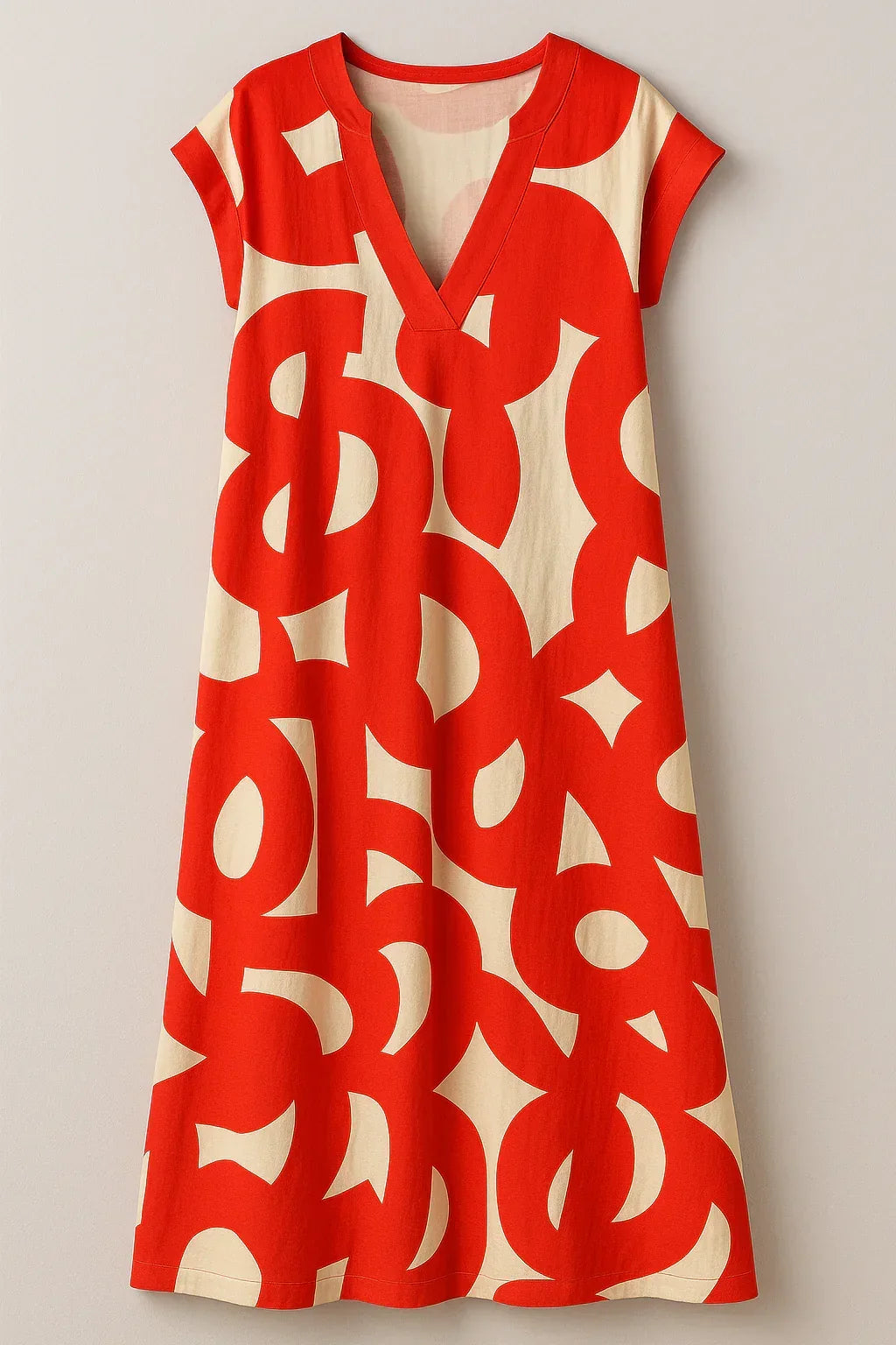 Chic Women'S V-Neck Maxi Dress With An Elegant Silhouette