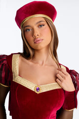 Tempting Tiny Tyrant 3 Piece Costume Set - Burgundy