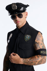 Dirty Cop 7 Piece Costume Set - Black