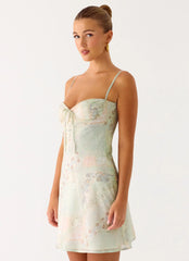 Reflection Mini Dress - Mystic Paisley