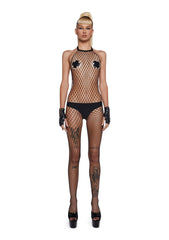 Hidden Secret Body Stocking - Black