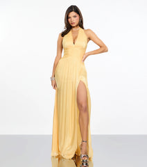 Malinda Satin A-Line Formal Dress