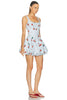 Bubble Dress In Blue Multi