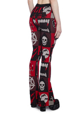 Exercise Caution Flare Pants