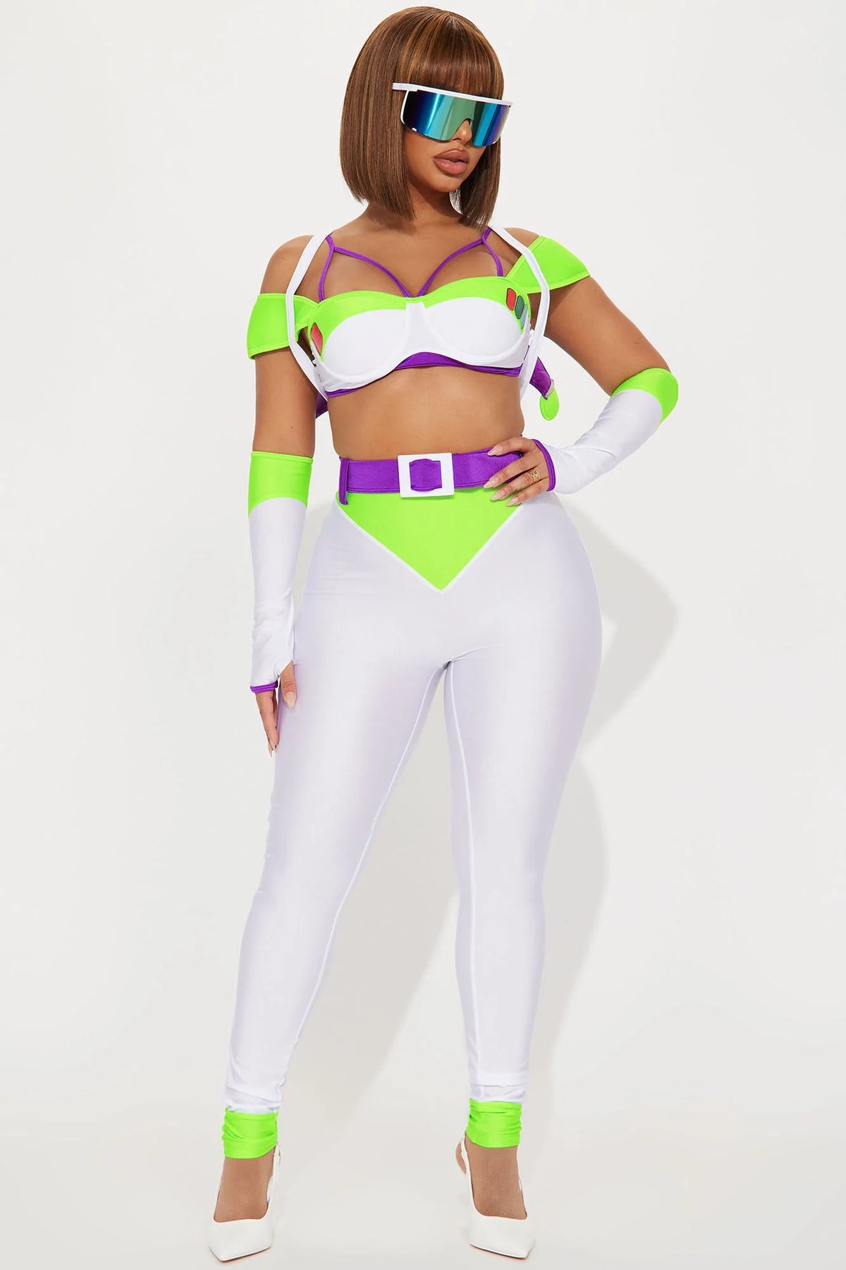 Infinite And Beyond Pant 6 Piece Costume Set - Green/combo
