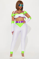 Infinite And Beyond Pant 6 Piece Costume Set - Green/combo