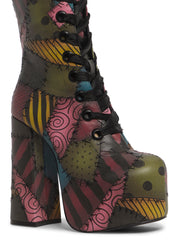 Stitched-Up Style Platform Boots