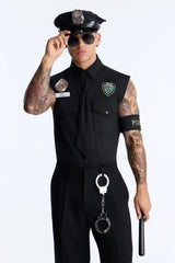Dirty Cop 7 Piece Costume Set - Black