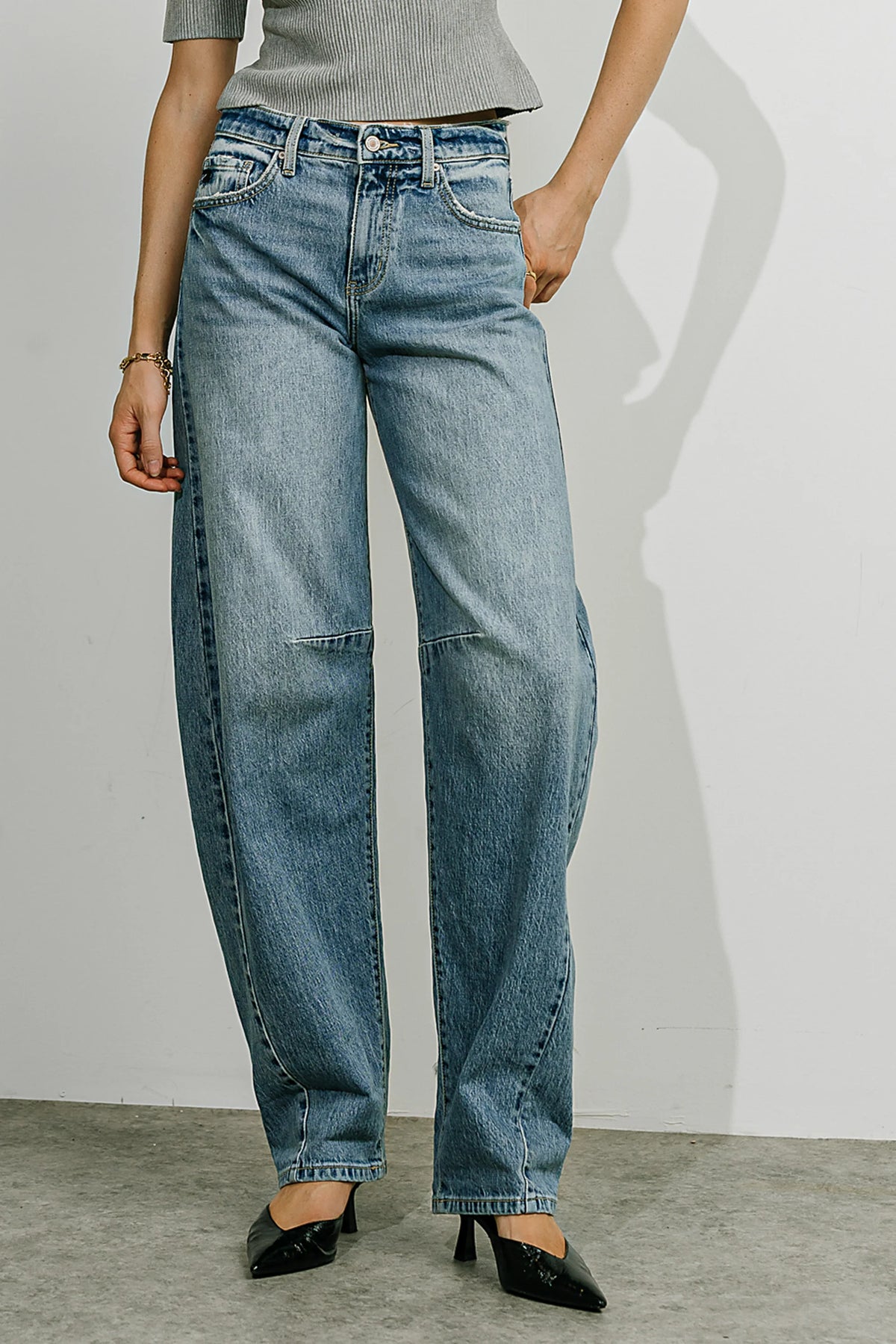 Remy Mid Rise Horseshoe Jeans