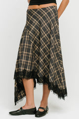 Parker Plaid Midi Skirt