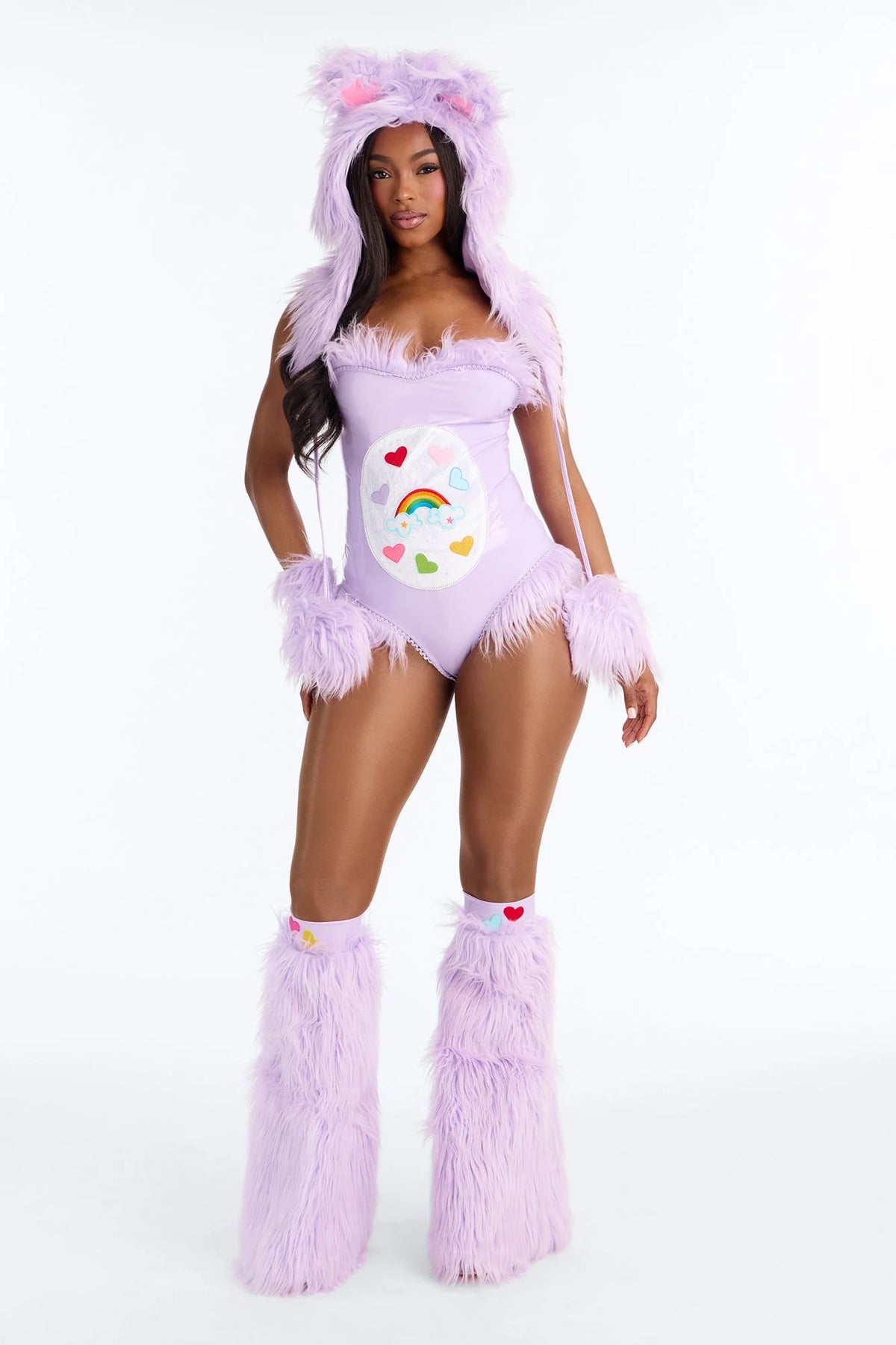 You're My Bestie Care Creature 4 Piece Costume Set - Purple