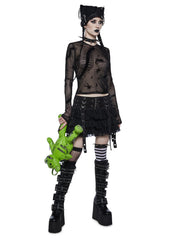 Spider's Lair Mesh Top
