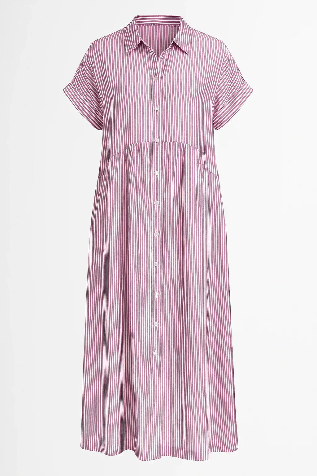 Ladies' Elegant Midi Dress With Pockets