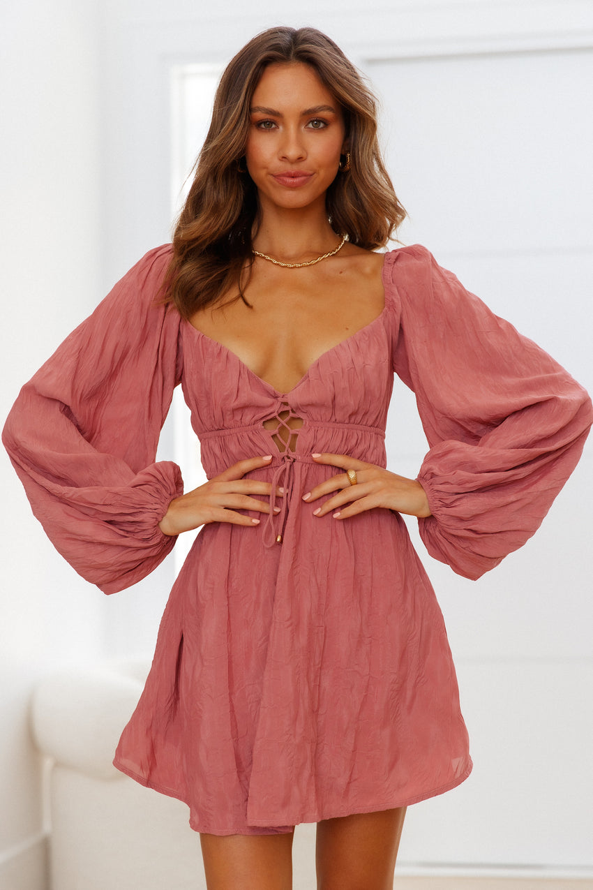 Journey Starts Now Dress Rose