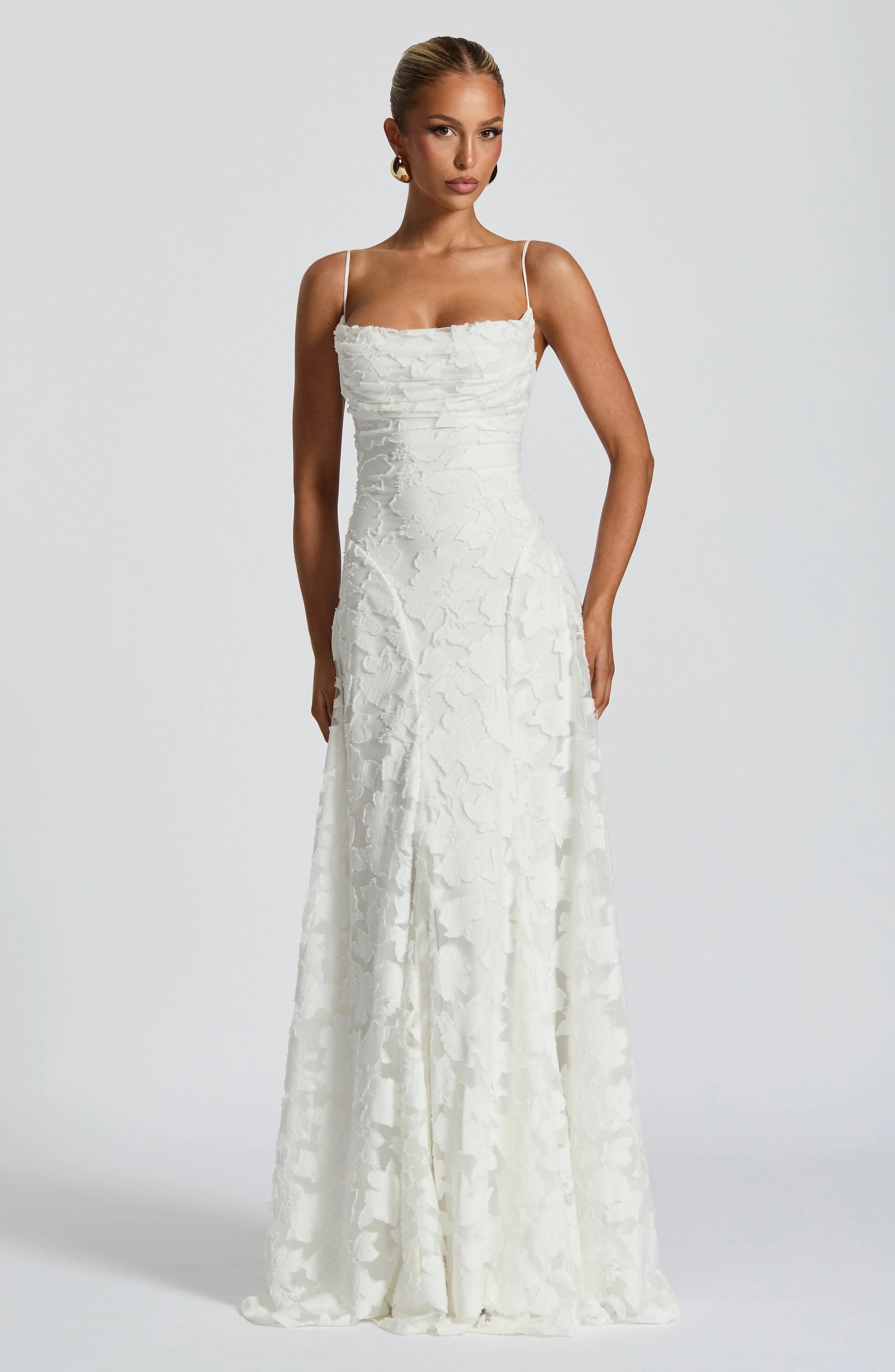 Aveline | Elegant Lace Corset Maxi Dress - Glamorous Evening Gown