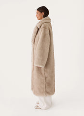 Aspen Avenue Faux Fur Coat - Natural