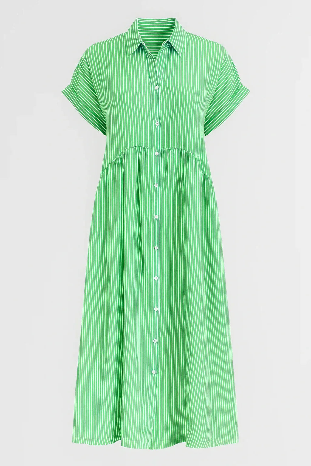 Chic Women'S Midi Dress With Handy Pockets