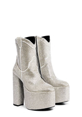 Western Treasures Platform Boots