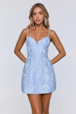 Electric Queen Mini Dress Blue