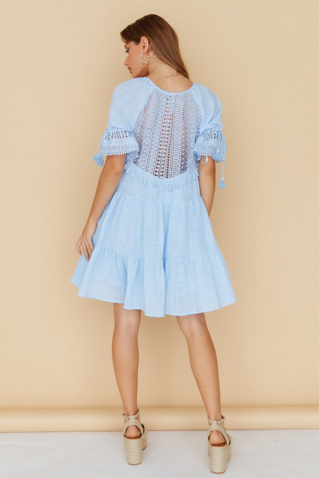 Wave After Wave Dress Blue