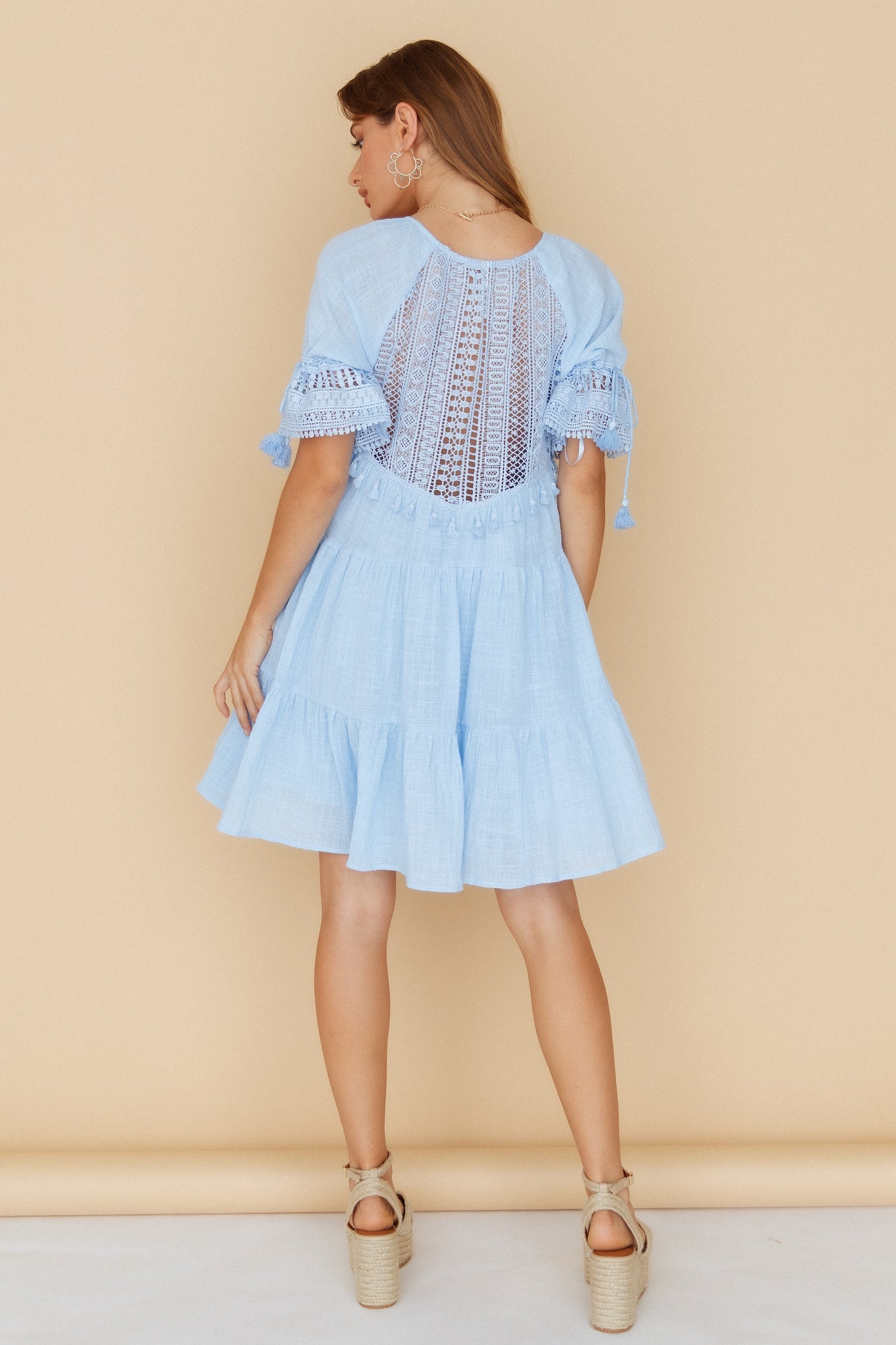 Wave After Wave Dress Blue