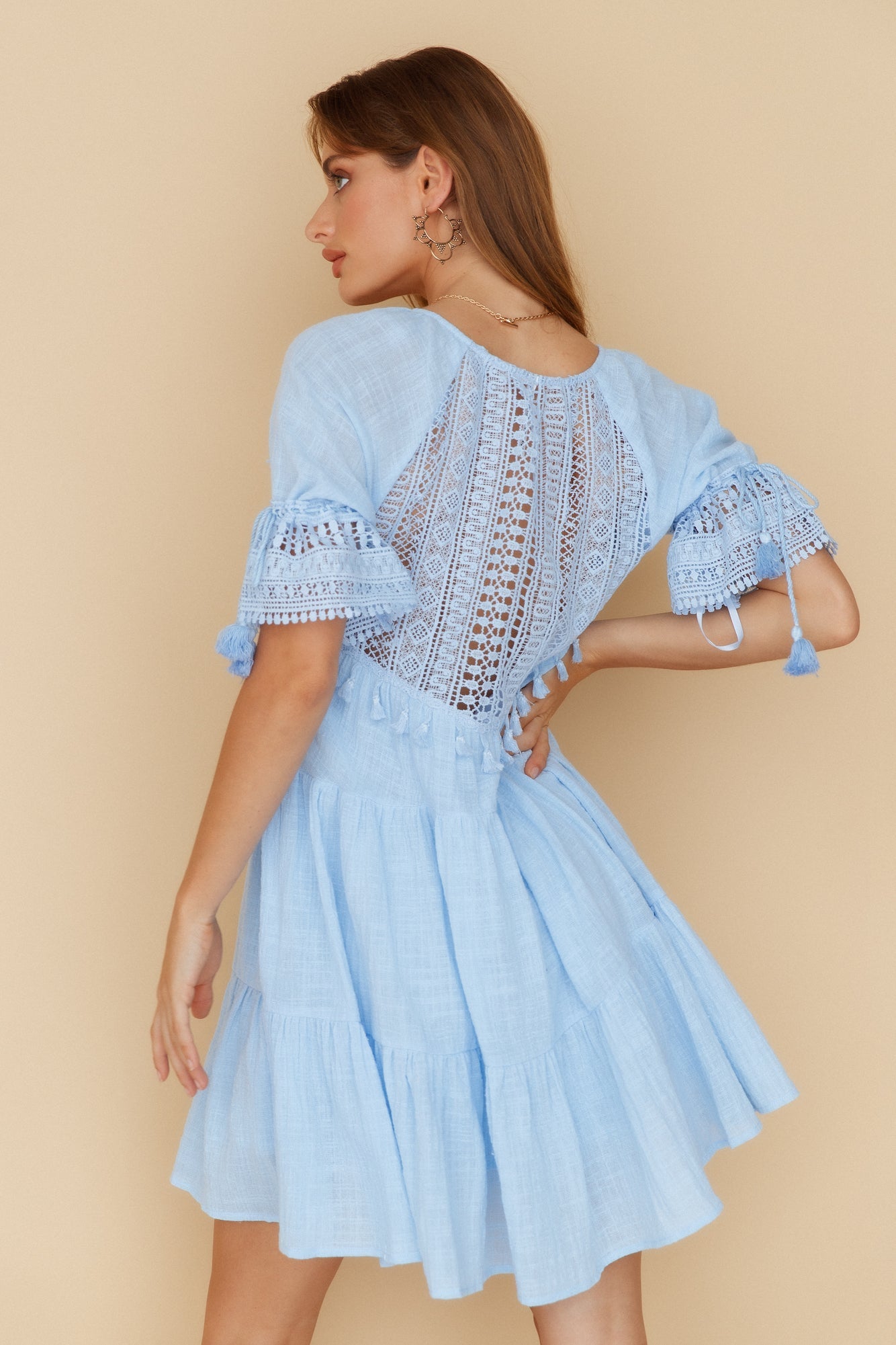 Wave After Wave Dress Blue
