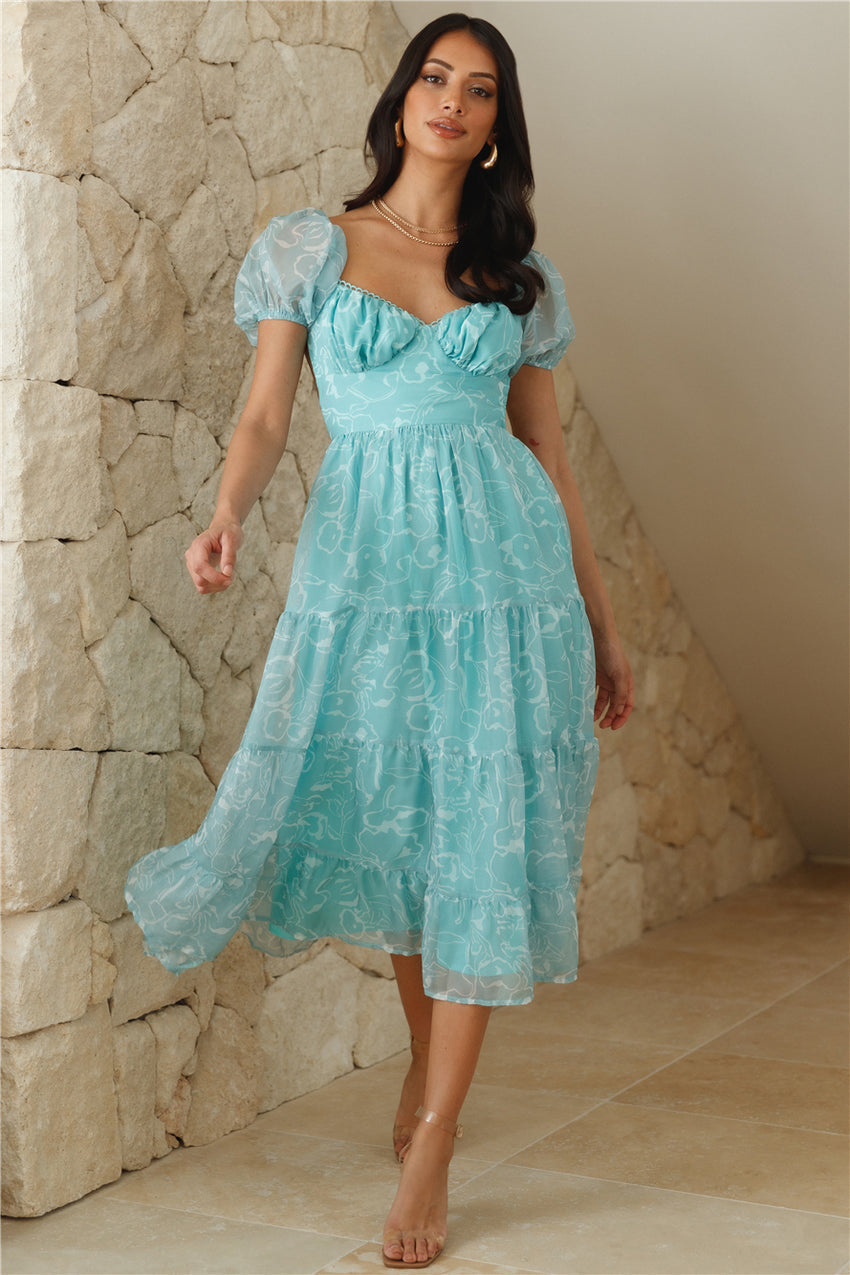 Amazing Smile Midi Dress Sage