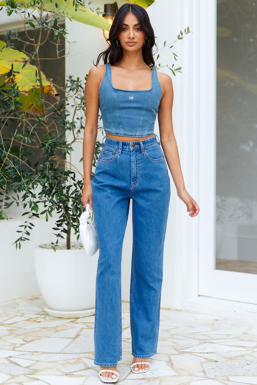 LEE High Baggy Relaxed Jean Future Blue