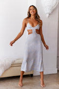 Glowing Suns Midi Dress Blue