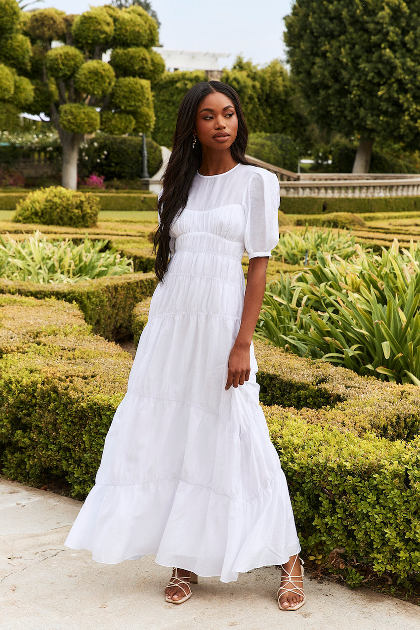 La Memoire Maxi Dress White