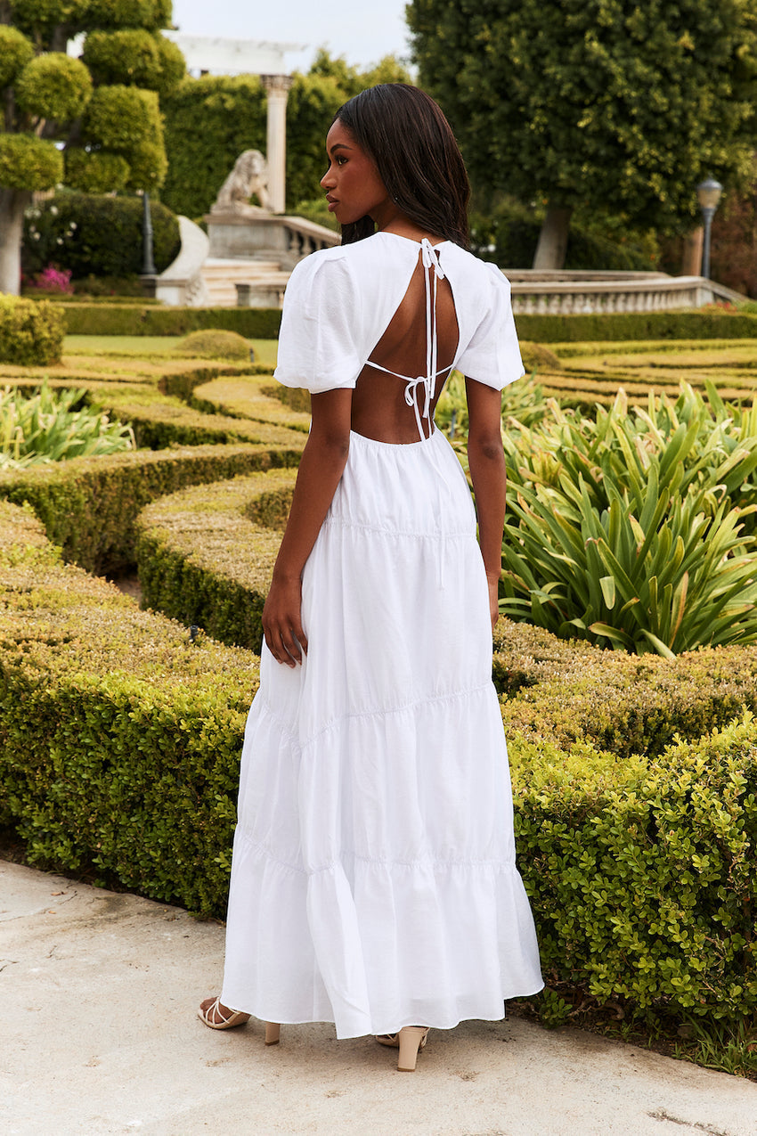 La Memoire Maxi Dress White