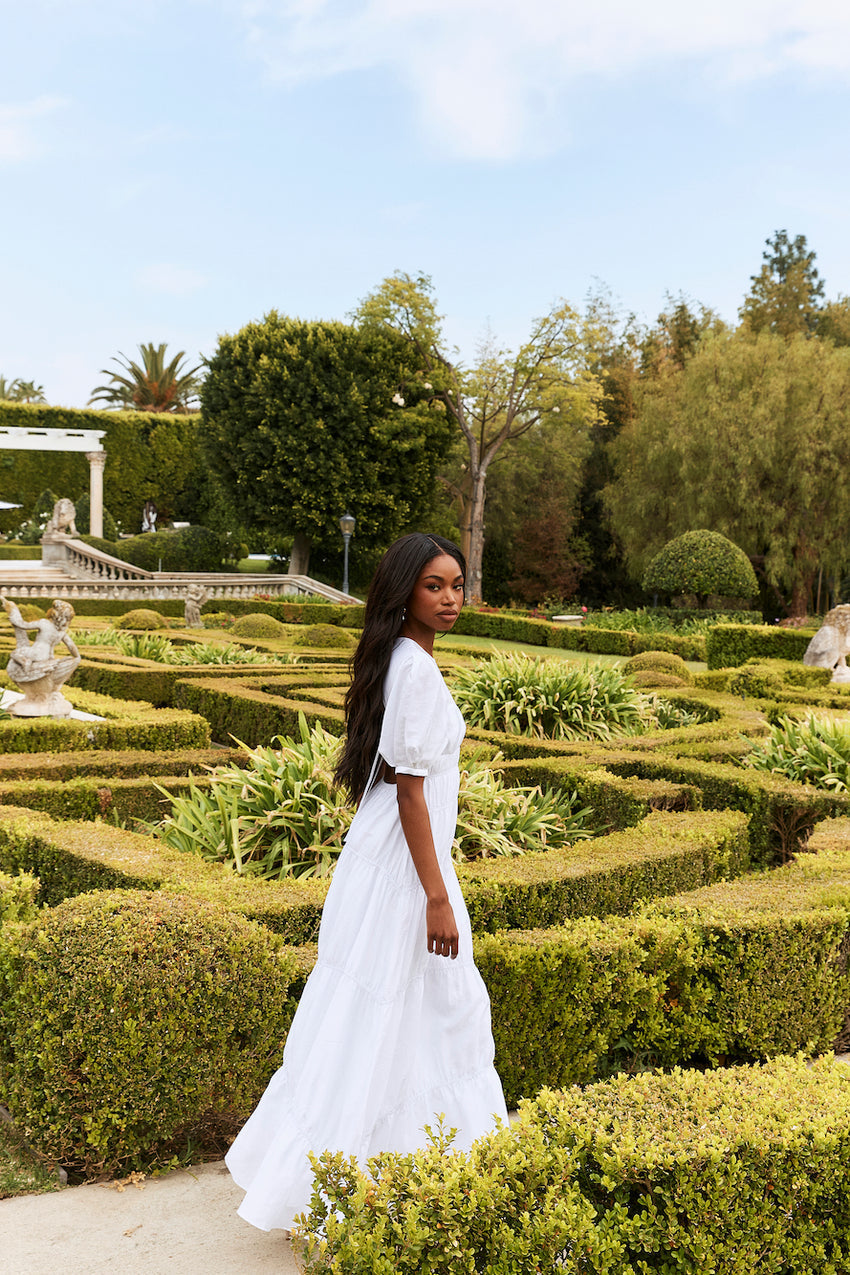 La Memoire Maxi Dress White