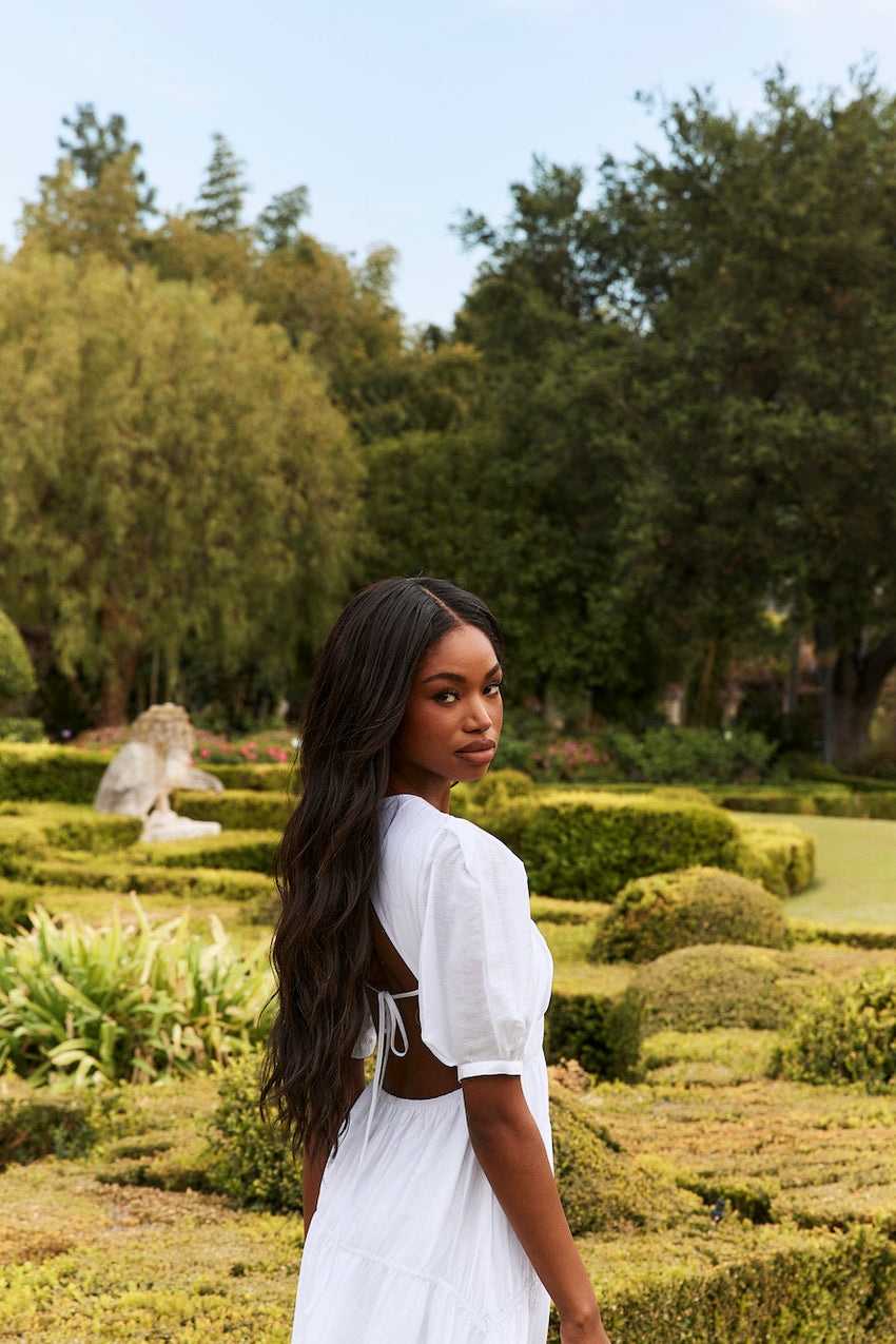 La Memoire Maxi Dress White