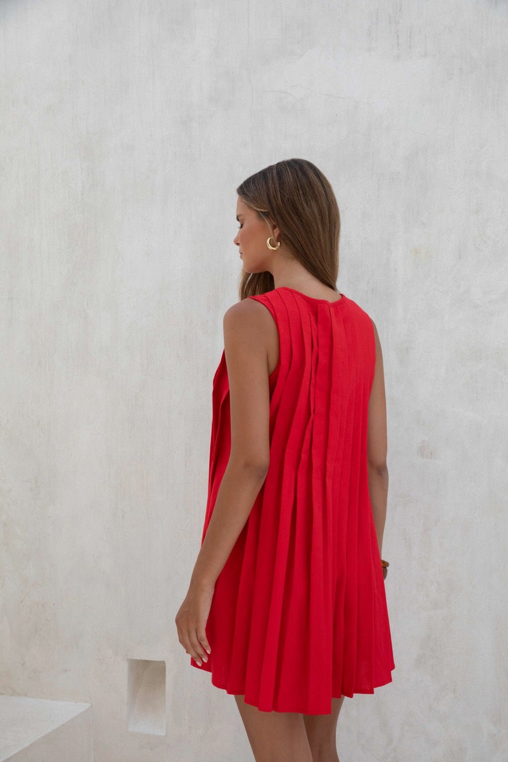 Citrine Delights Mini Dress Red