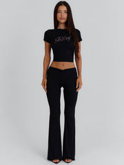 Adrianna Pant Black