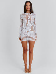Aslan Mini Dress White