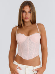 Crystil Corset Pink