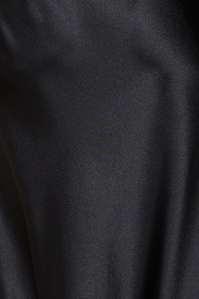 Luxe Only Satin Maxi Dress Black