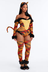 Pounce On Me 3 Piece Costume Set - Orange/combo