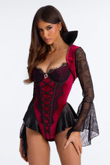 Thirst Trap 2 Piece Costume Set - Red/Black