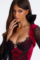 Thirst Trap 2 Piece Costume Set - Red/Black