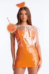 Spritz and Tease 3 Piece Costume Set - Orange