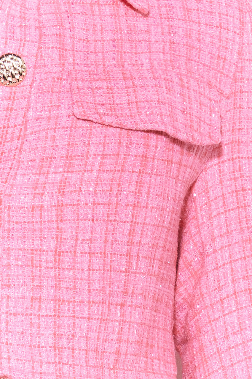 Classic Tweed Jacket Pink