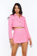 Classic Tweed Jacket Pink
