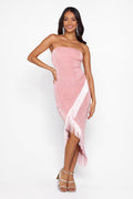 Elegant Girl Midi Dress Pink