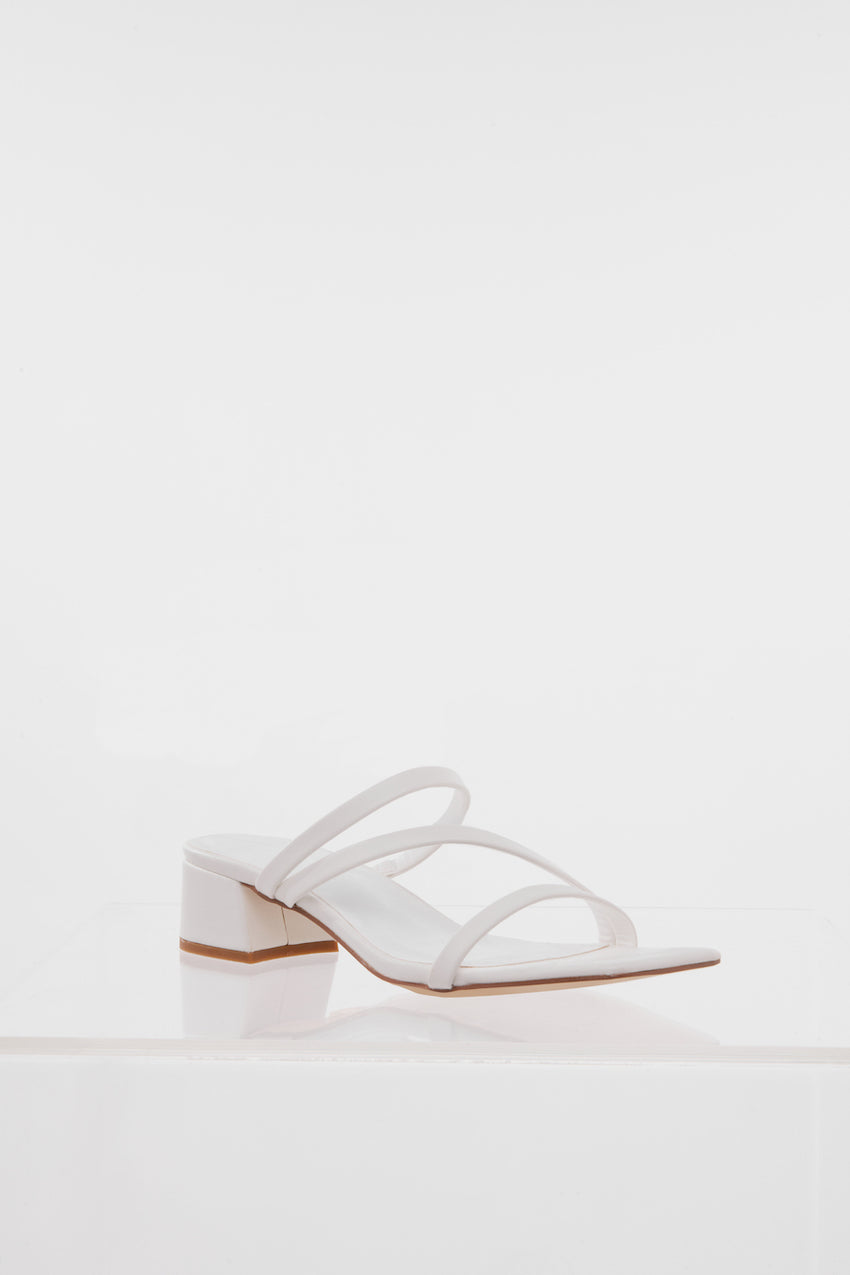 Everyday Chic Heels White PU